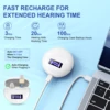 Mini In-ear Hearing Amplifiers Invisible Hearing Aids Adjustable Volume Hearing Aids With Rechargeable Display 5