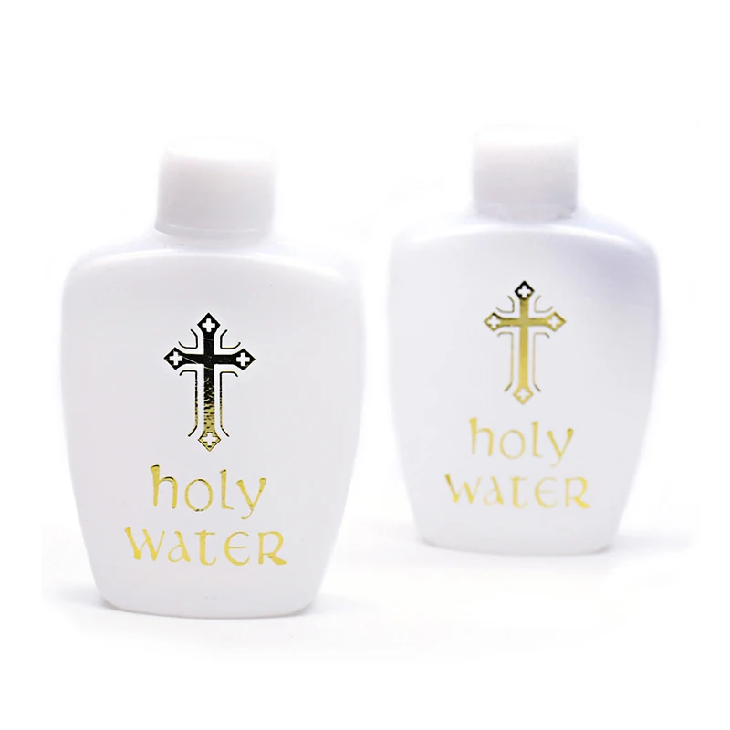 Description Picture 4 of item1 Pack 60ml Creative Jesus Cross Pattern Holy Water Bottle Sturdy Portable Durable Prime Church Holy Water Bottle