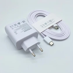 Ultra Fast 45W PD Charger with 1.8M USB - C to Type - C Cable - White EU and Cable