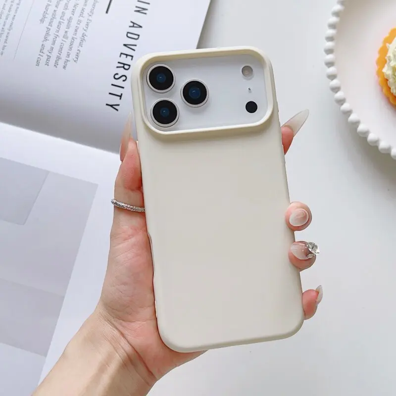 Elegant Matte Silicone Slim Case - Pure Color Ultra Thin Soft Shockproof Cover