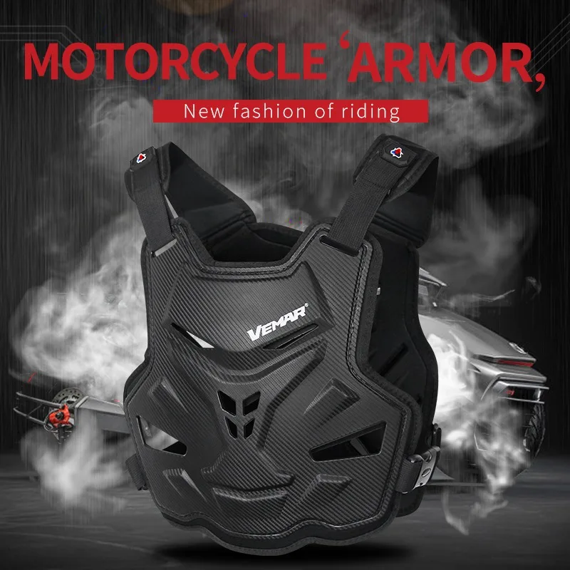 Men VEMAR Motorcycle Armor Vest Chest Body Protectors Back Protector Jacket Protective Gear Portable Skateboard Motocross Armor
