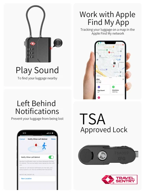 Security SmartTrack Link Works With Apple Find My Key Finder Bluetooth Tracker Tag For Earbuds & Luggage Phone Finder IOS 6