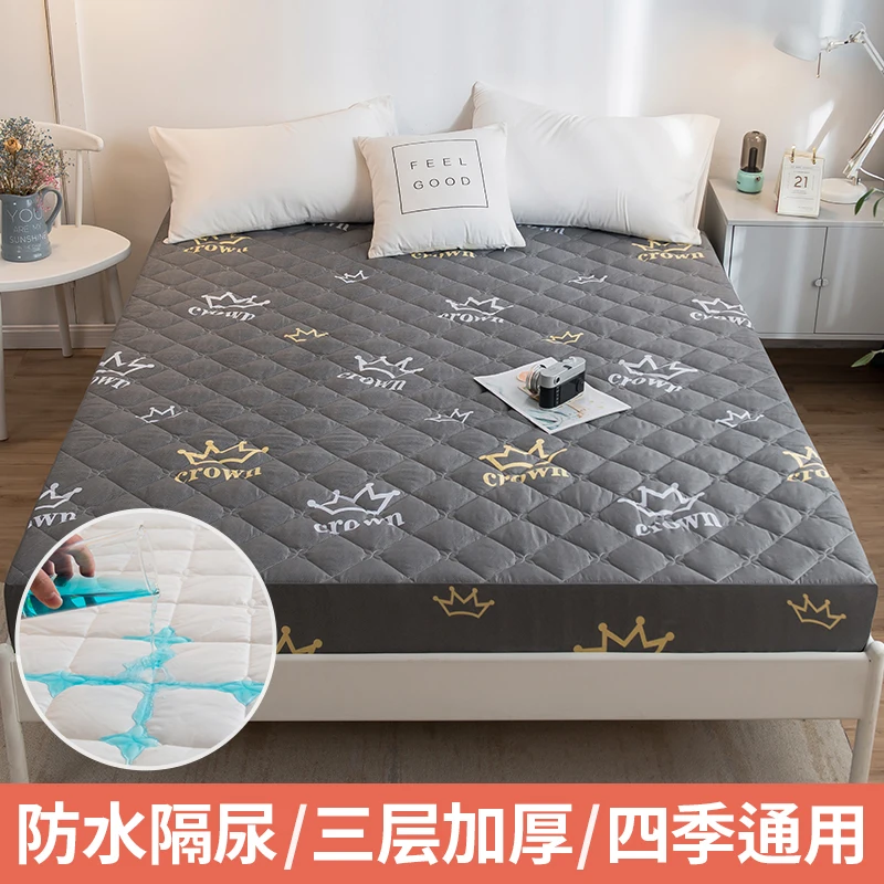  Mattress cover sheets Waterproof bed sheet Pure cotton quilted  baby urine-proof bedspread Thickened Simmons mattress protection cover  Hotel linen bedding suitable for mattress pads, palm pads, spring : Home &  Kitchen