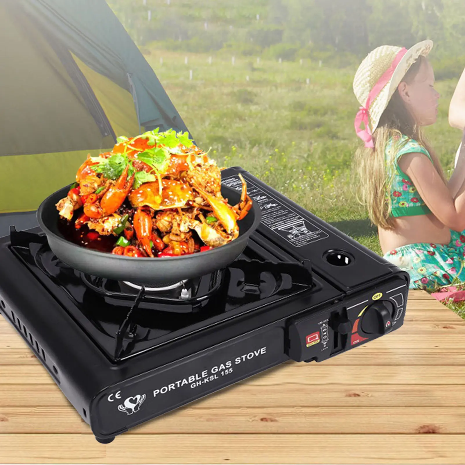 Outdoor Portable Cassette Furnace Barbecue Grill Camping Picnic Heating  Stove Automatic Ignition Cassette Furnace Gas Stove - AliExpress