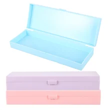 

3Pcs Student Stationery Case Plastic Pencil Box Multi-functional Storage Box