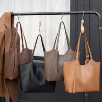 Sac fourre-tout en cuir véritable naturel pour femmes, sac à main en cuir de vache souple de grande capacité, sacs à bandoulière de luxe pour dames 6