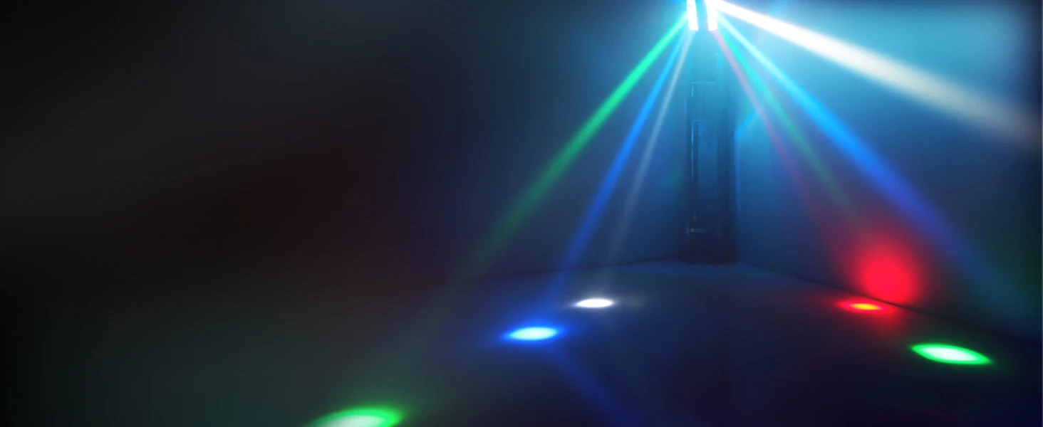 U'King 2PCS Mini LED Spinne Licht 8x10W RGBW Strahl Moving Head Licht DMX512 Bühnen Beleuchtung wirkung Für DJ Disco Party Bar Hochzeit – Detail 2