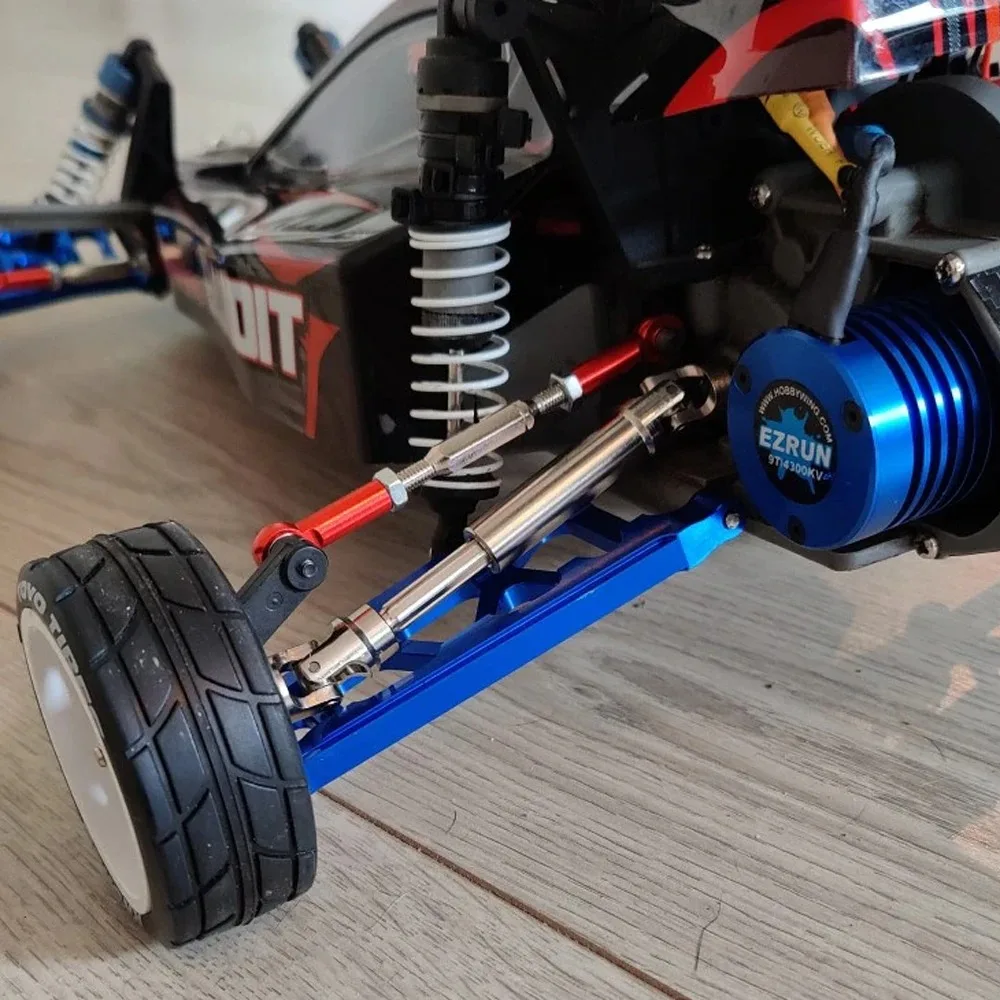 RC Car Stainless Steel Front and Rear Driveshaft for 1/10 Traxxas Slash 2WD 4X4 Rustler Upgrade Parts Accessories 5