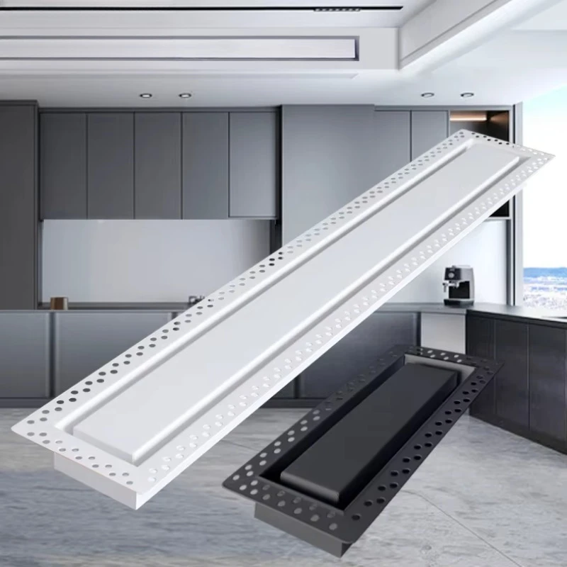 HVAC System Flush Wall Register Metal White Vents Ceiling 4x10