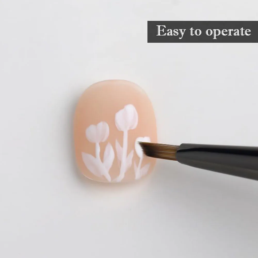 1Pc Nail Art Brushes Japanese Painting Pen Petal Butterfly Nail Art Design Pen Painting Tools Liner Gel Polish Drawing Brush 3