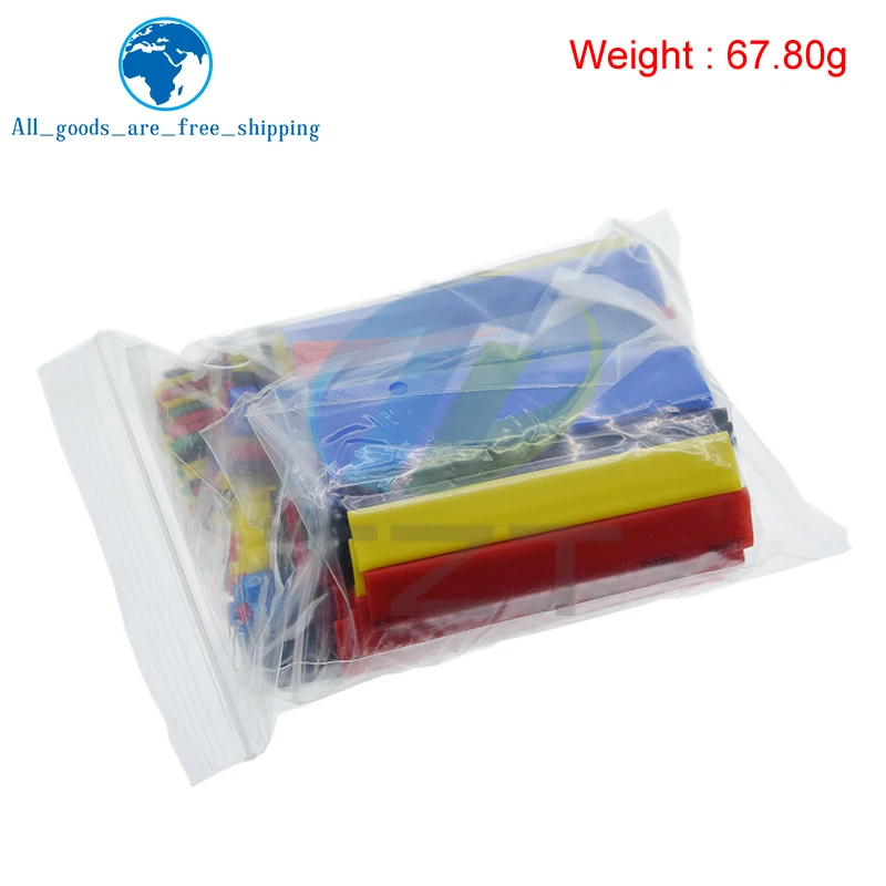 Heat Shrink Tubing TZT 164/328PCS 2:1 Wire Cable Wrap Assortment Electric Insulation Tube Kit 5 Color 8 Size