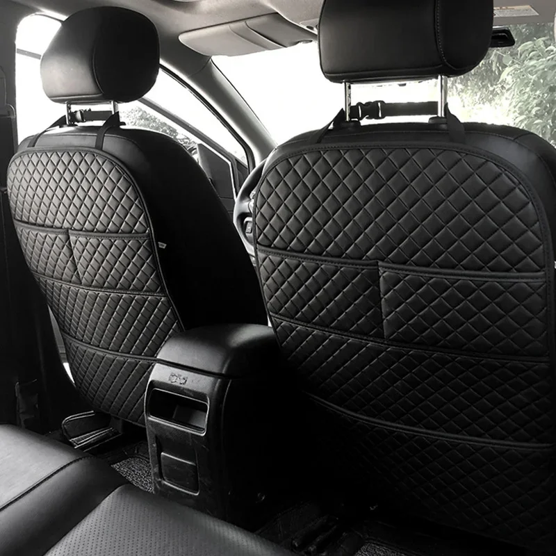Car Kick Mats - PVC Backseat Protector With Storage | Ubuy