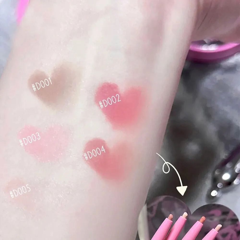 Nude Lip Liner with Lip Brush Korean Style Makeup Long Last Velvet Matte Lipstick