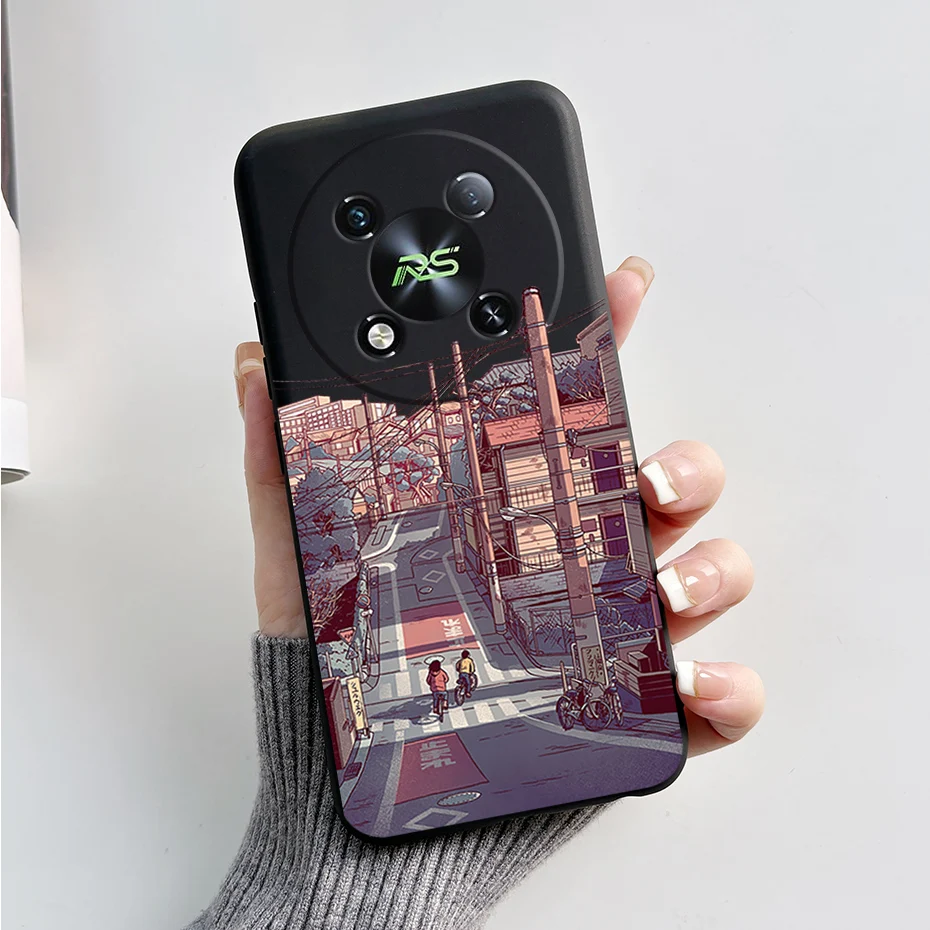 Marble Black Matte Soft TPU Silicone Full Protective Phone Case