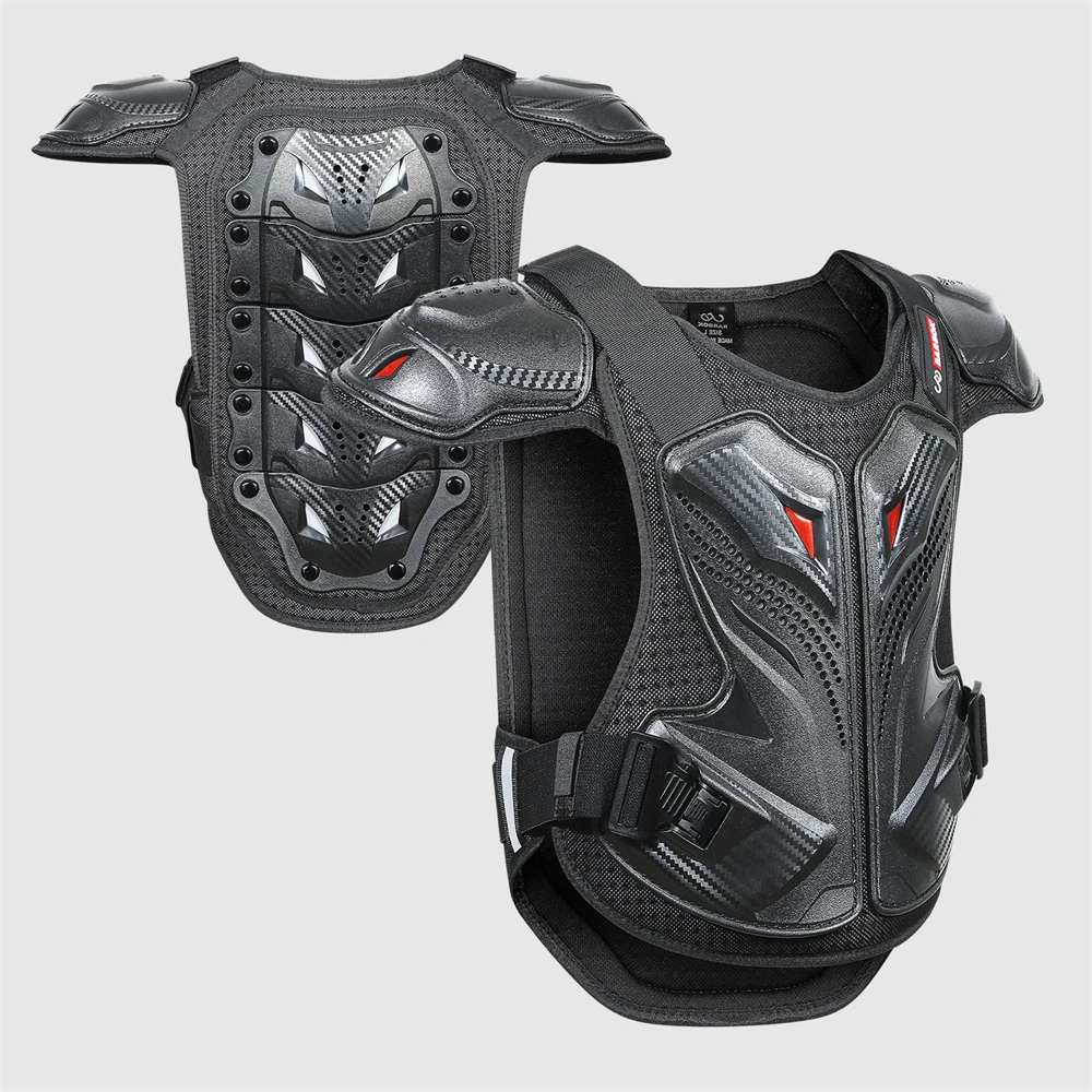 Motorcycle Body Armor Kids Body Chest Spine Protector Protective Guard Vest Motorcycle Jacket Child Armor Gear For Motocross Dirt Bike Skating