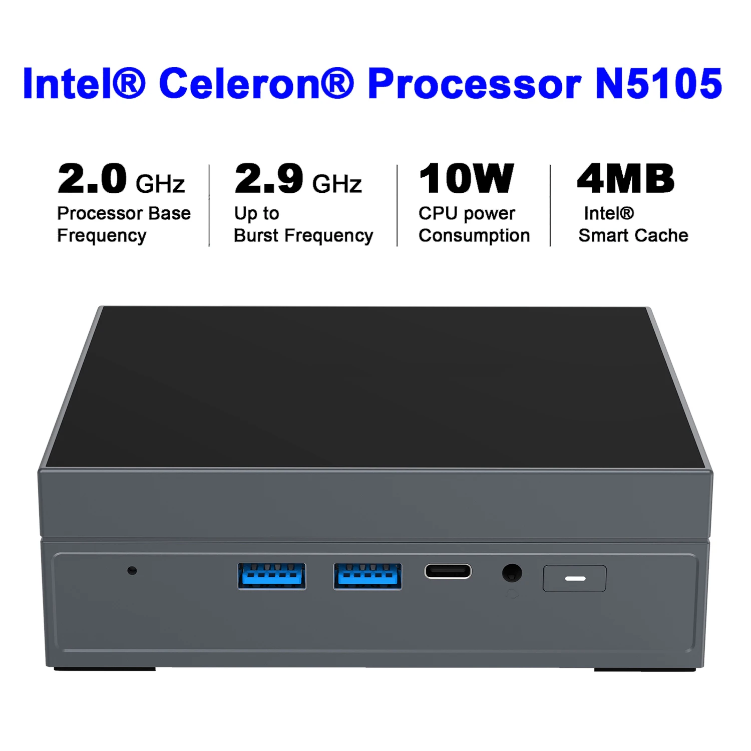 X55 MINI PC Intel Celeron N5105 Mini PC Windows 11 Pro DDR4 16GB/32GB