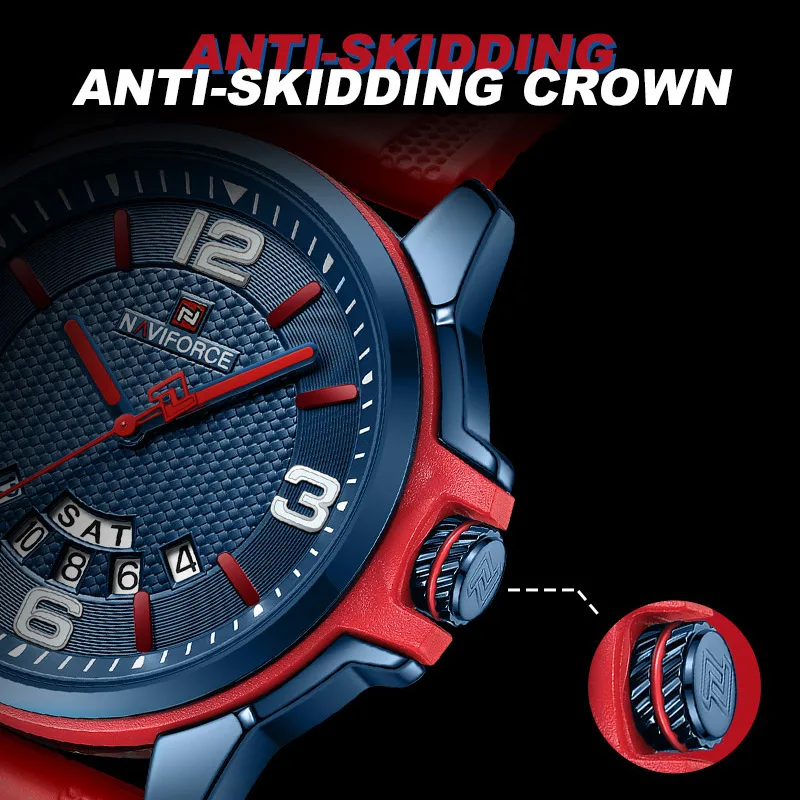 NAVIFORCE Orologio al quarzo originale da uomo Fashion Business