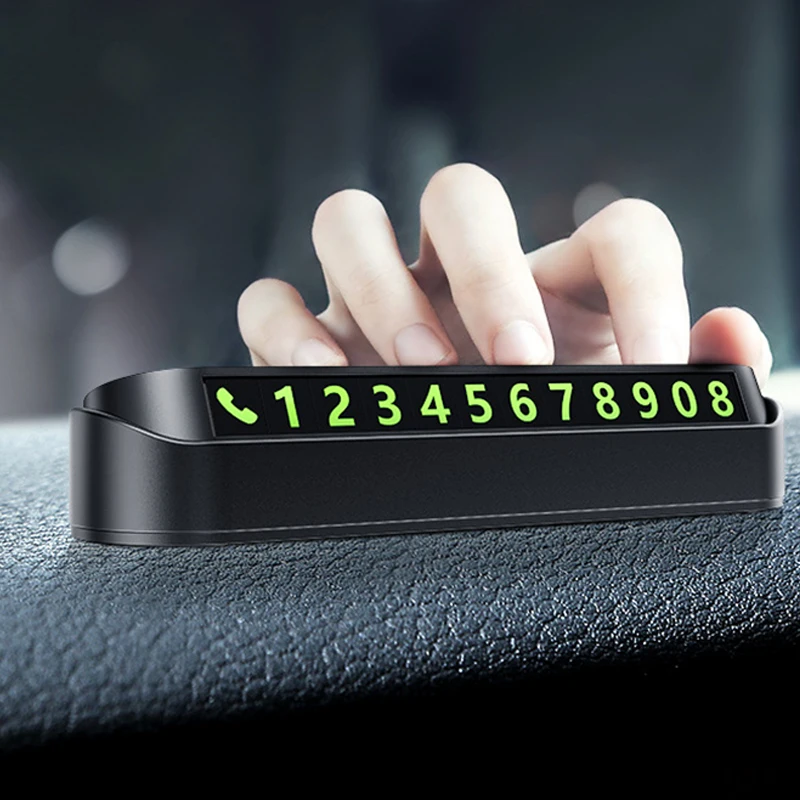 Car Temporary Parking Card Phone Number Card Plate Telephone Number Car
