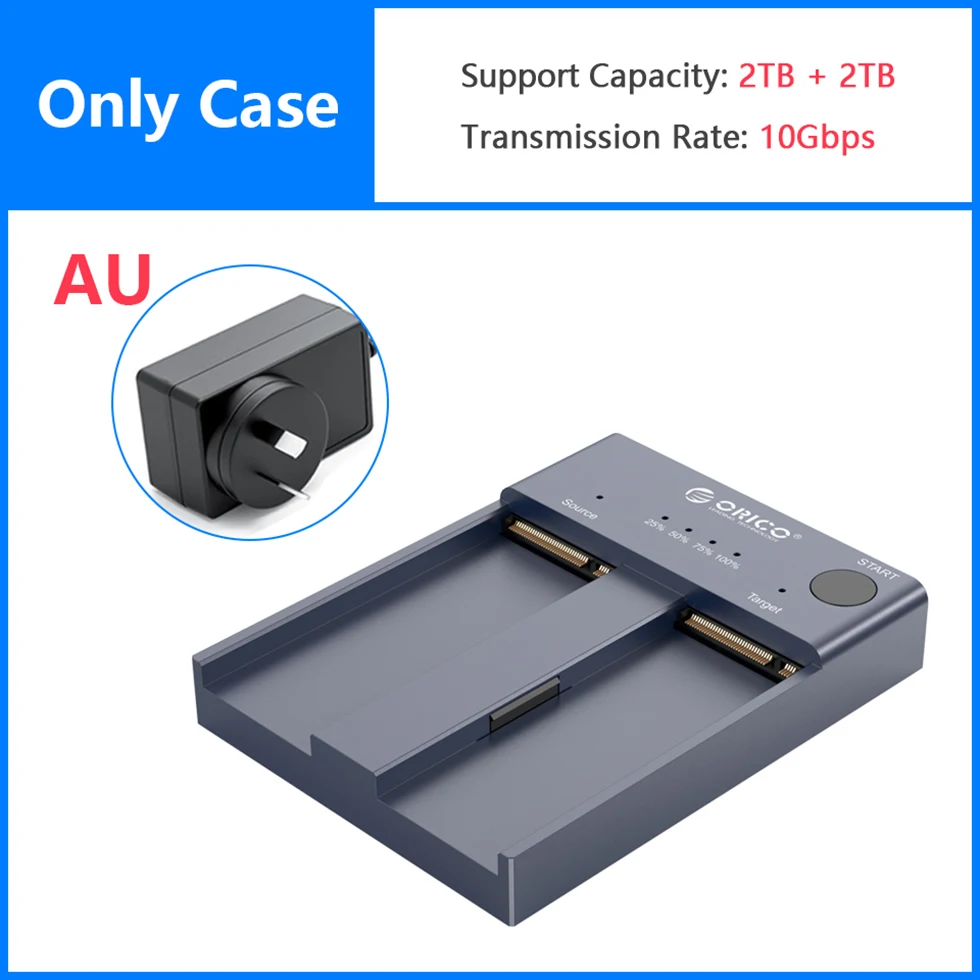 ORICO M.2 NVMe SSD クローンデュプリケーター Amazon.com: ORICO Dual-Bay M.2 NVMe Cloner USB C to NVMe