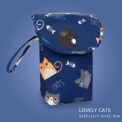 Versatile Waterproof Baby Diaper and Clothing Organizer Bag (Cats)
