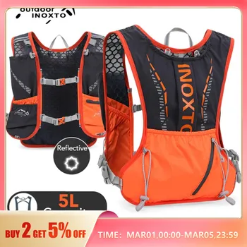 INOXTO-Lightweight Running Backpack Hydration Vest, Suitable for Bicycle Marathon Hiking, Ultra-light and Portable 5L