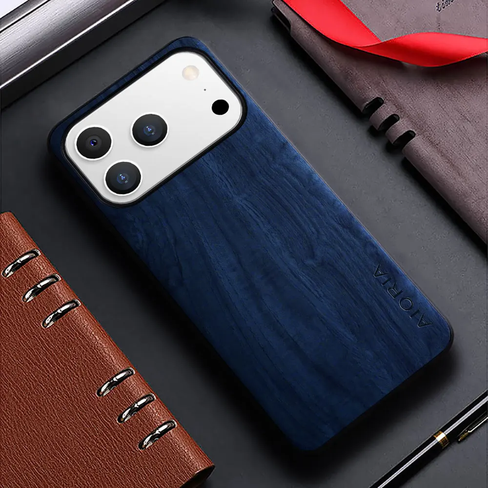 Bamboo Wood Pattern Leather Back Cover Case