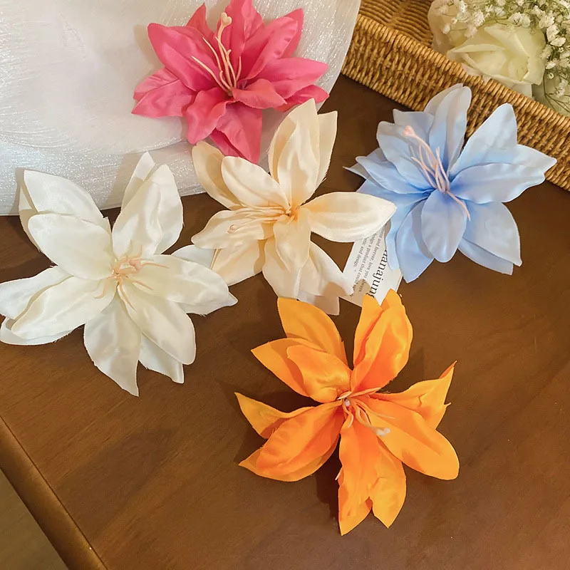 Bohemian Orchidee Blume Haarspange Romantische Braut Haarspangen Frauen Strand Hochzeit Urlaub Blume Bang Clip Haarnadel Haarschmuck – Detail 13