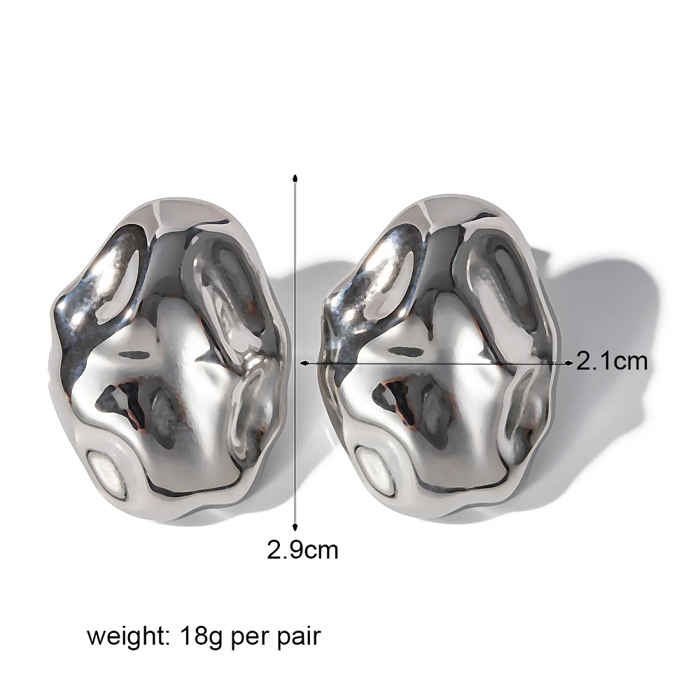 Clip on Earrings for Women Minimalist Geometric Non Pierced Party Gift