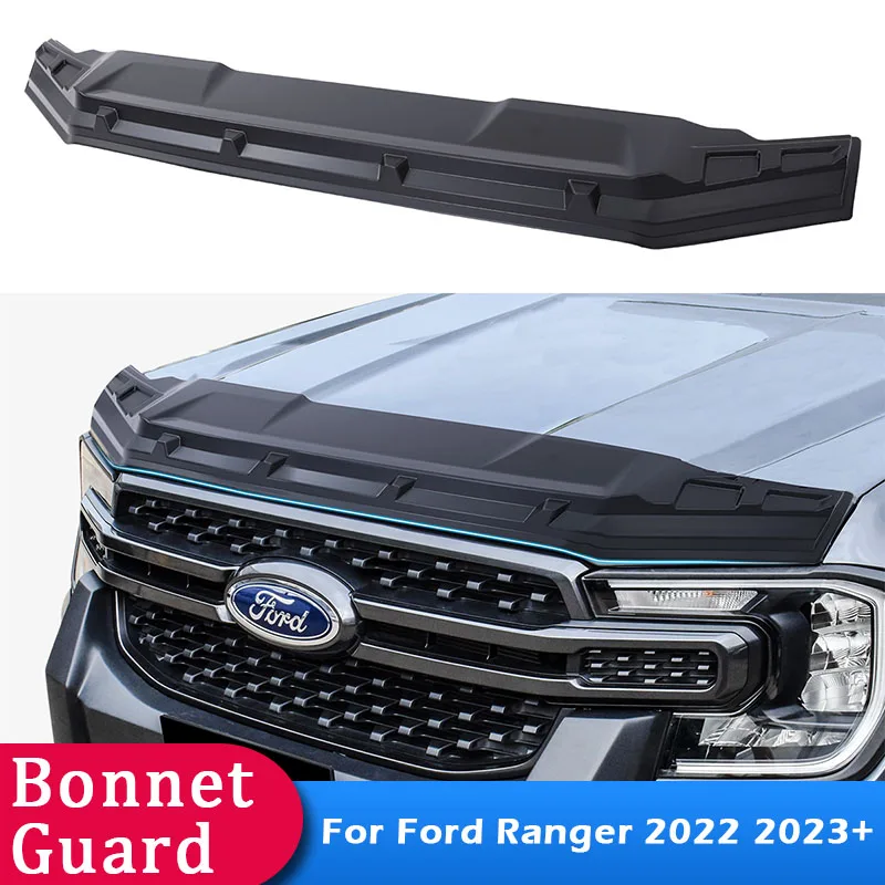 Motorhaube Wache Für Ford Ranger Wildtrak 2022 2023 T9 Sport XLT XLS XL Bug  Schild Hood Beschützer Zubehör Doppel Kabine - AliExpress