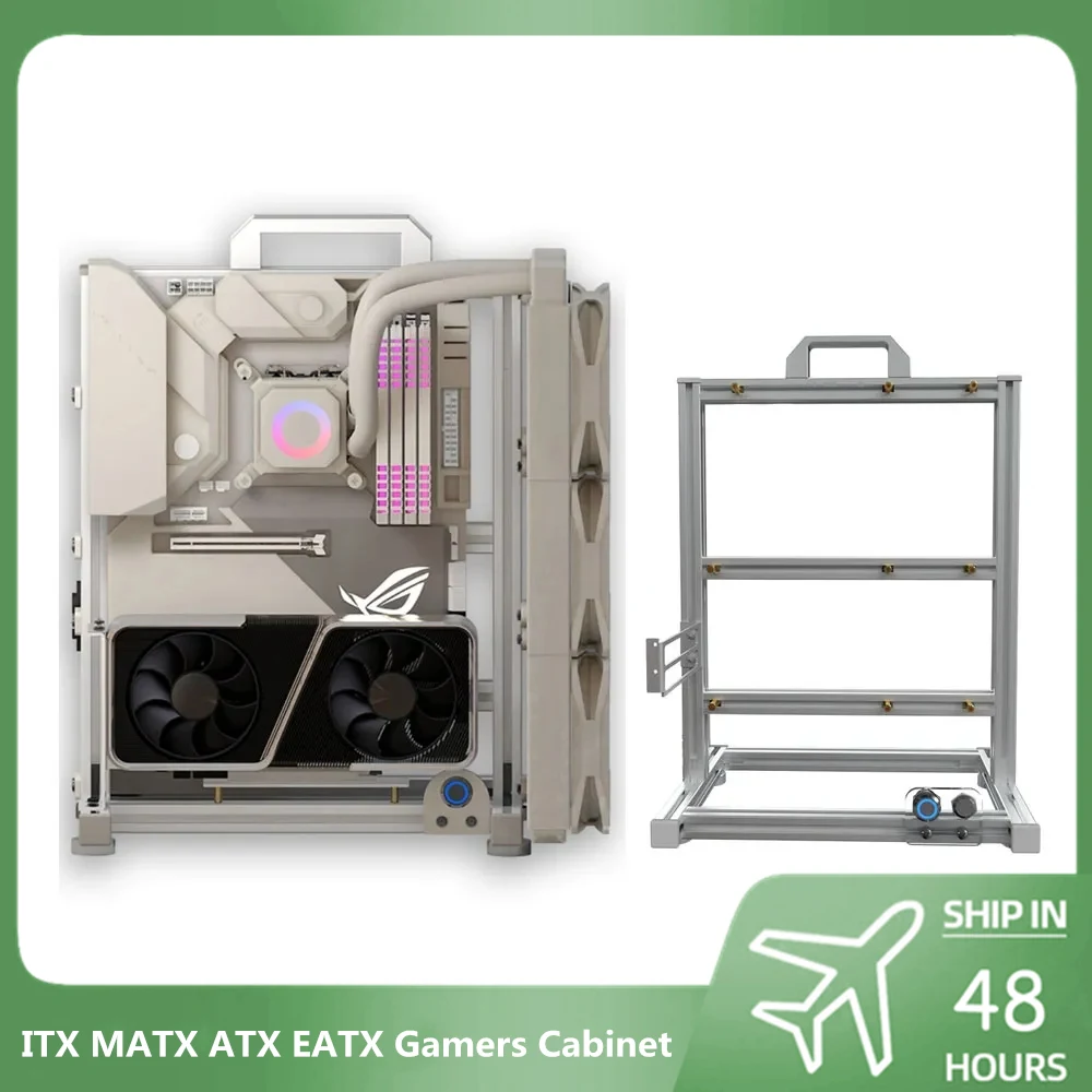 Open Desktop pc Case Frame Gabinete Gamers Faça Você Mesmo Water Cooler Creative Gabinete Gaming Chassis Mod Itx Matx Atx Atx