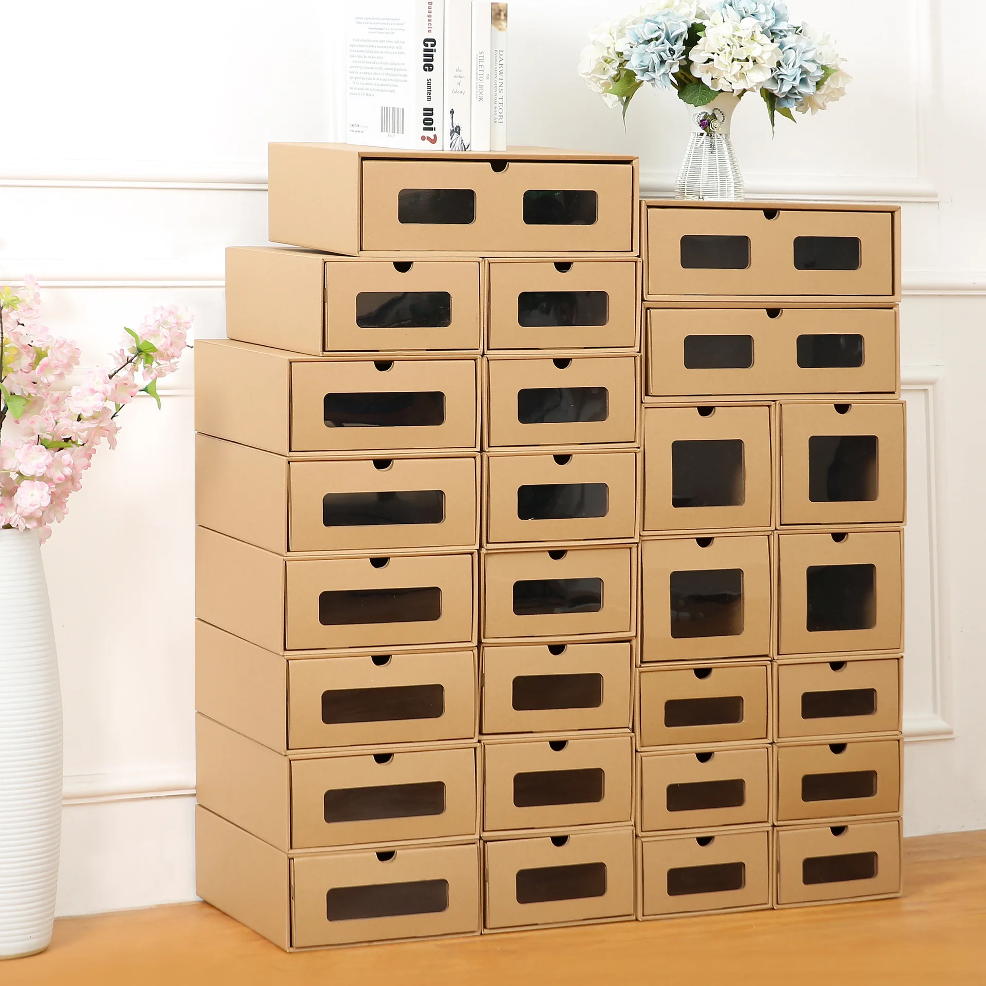 Kraft Paper Box Drawer, Kraft Wardrobe Storage Box