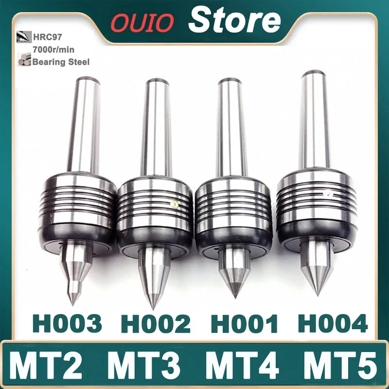 

OUIO MT2 MT3 MT4 MT5 Morse Top Center CNC Lathe Rotary Standard Double Cone Head Live Center Morse turning