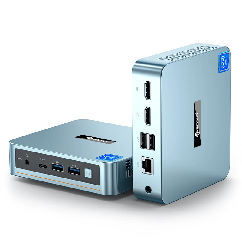 SOYO M2 PLUS V1 Mini-PC Intel Alder Lake N100 Windows 11 Pro Mini-PC 16 GB DDR4 512 GB PCIe M.2 SSD WiFi 5 BT4.2 Desktop-Computer