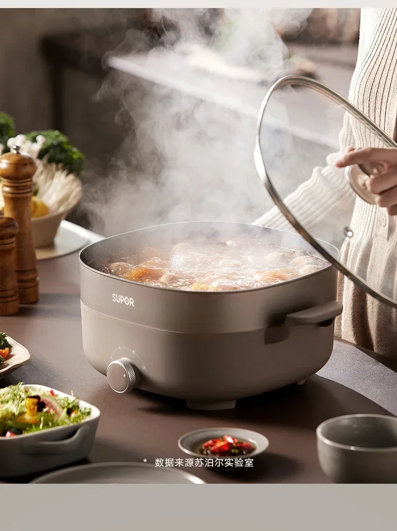 220V Large Capacity Multi Cooker for Hot Pot, Stew, Grill and More 3