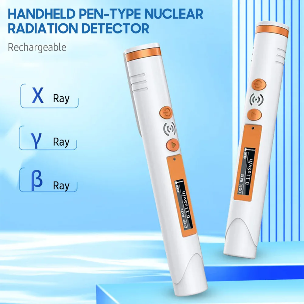 Pen Type Nuclear Radiation Detector Geiger Counter Portable Handheld Nuclear Radiation Detector USB charge Tester Geiger Counter