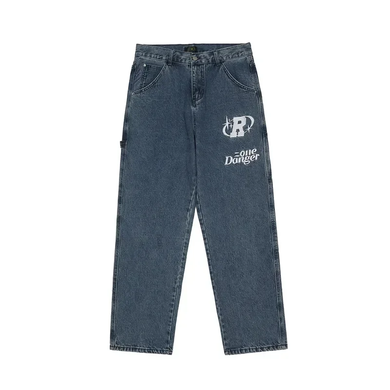 Black Jeans Men's Cargo Pants Jeans Star Women's Trendyol Baggy Hip Hop Streetwear Print Pants Large Femme Cargo Man Retro Y2k