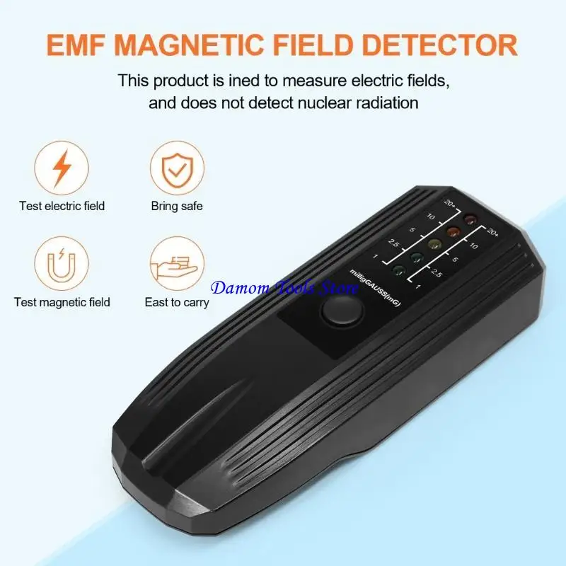 57BE EMF 미터 전자기장 방사선 검출기 방출 선량계 휴대용 휴대용 테스터 도구 홈 오피스 야외