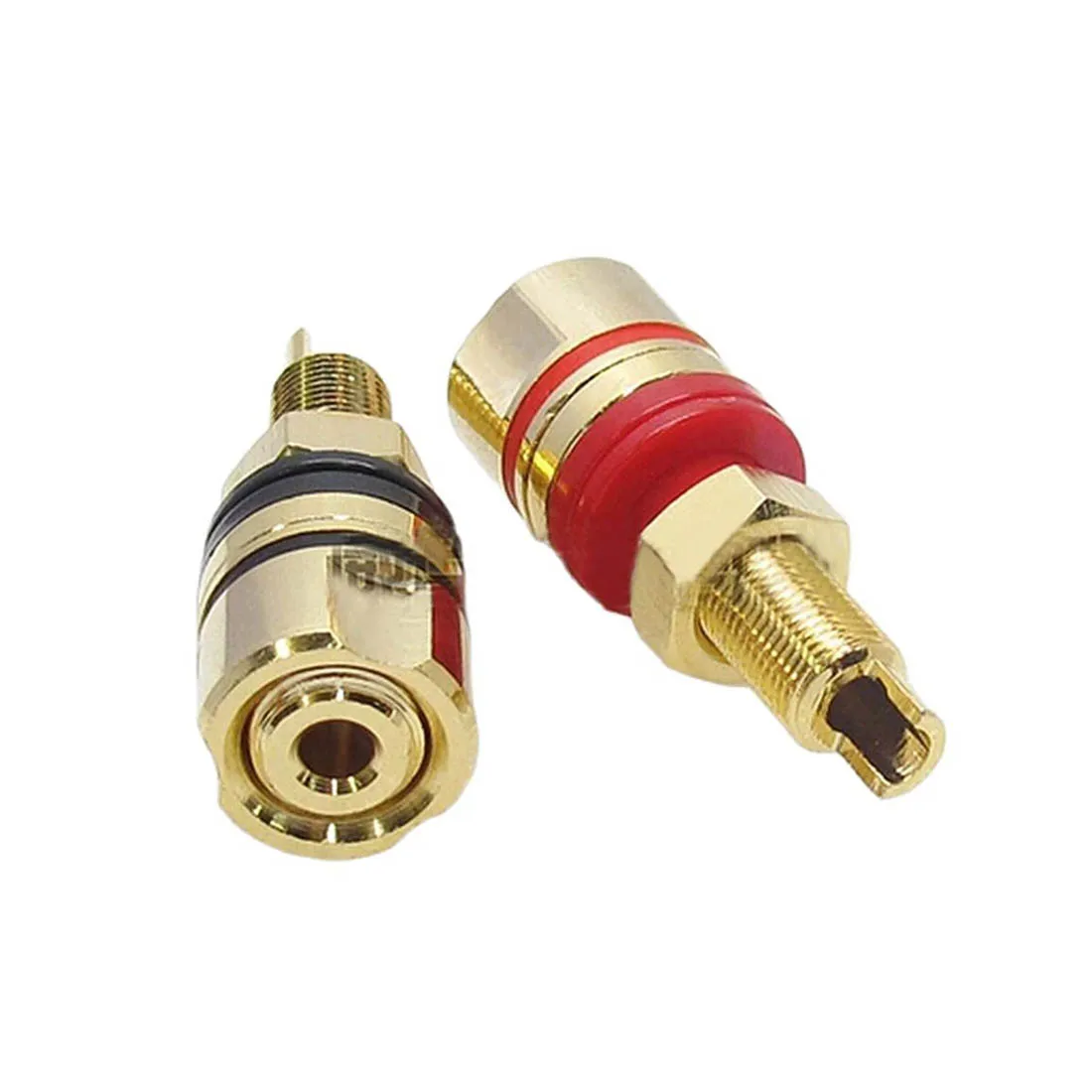 

A Pair Banana Connector Full Copper Banana Plug Sockets High Quality Terminal Audio Posts