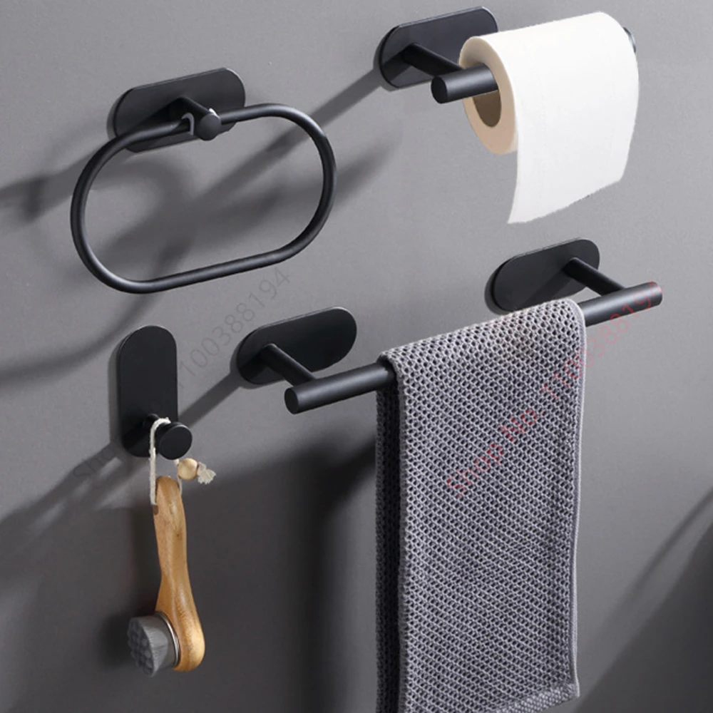 Self Adhesive Toilet Paper Holder Wall Mount For Bathroom Kitchen