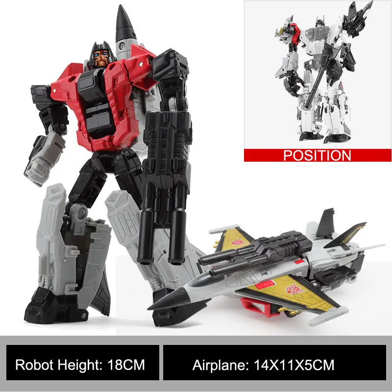 

HaiZhiXing set 5in1 Superion Robot Aircraft Action Figure Toys Combiner G1 Transformation Deformation Toys Gift