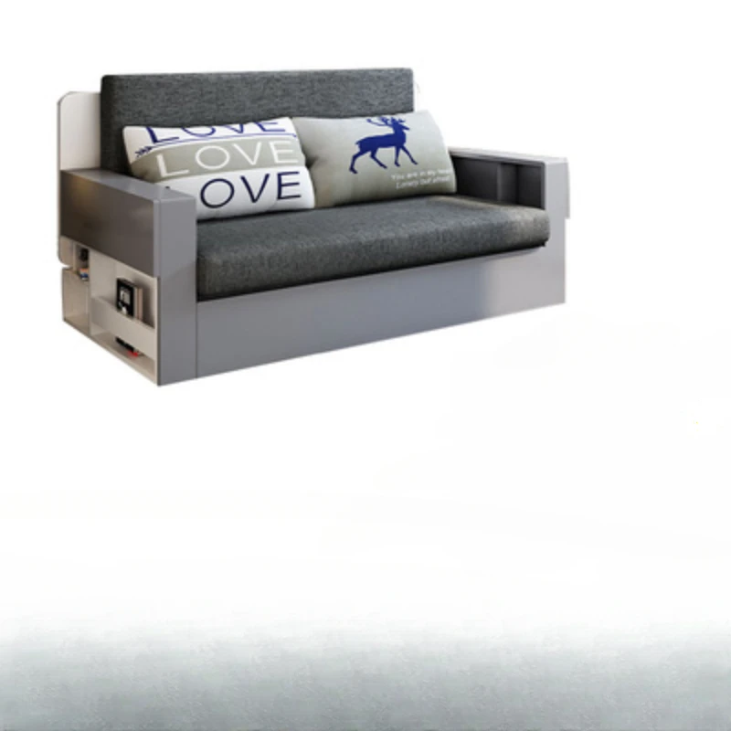 

Складной диван-кровать из массива дерева, креативный диван-кровать для гостиной и спальной комнаты
