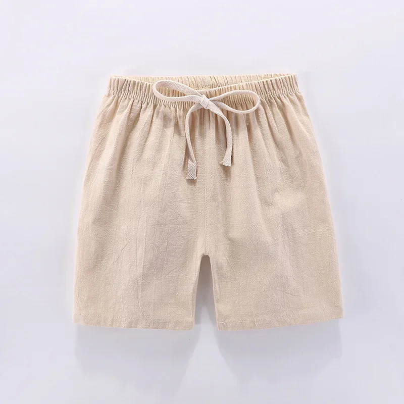 Summer Kids Boys Cotton and Linen Short Pants For Girls Boy Fashion Pants Soft Breathable Children Clothing Baby Clothes kids shorts