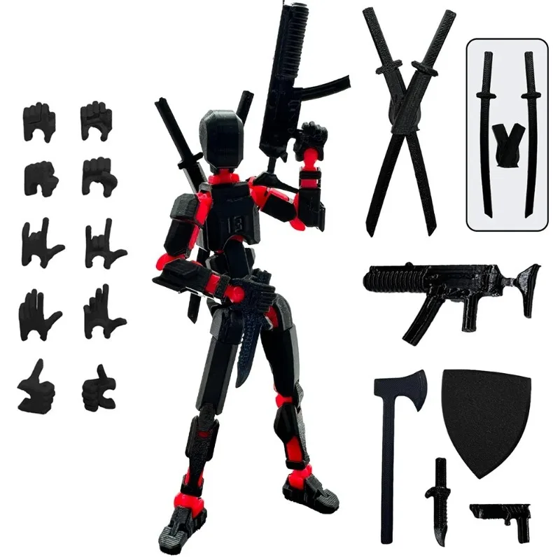 Action Figure Birthday Gift Dummy 13 Action Figure Assemble Well Titan Multi-articular Robot 3D Printer Movable Stress Relief Decompression
