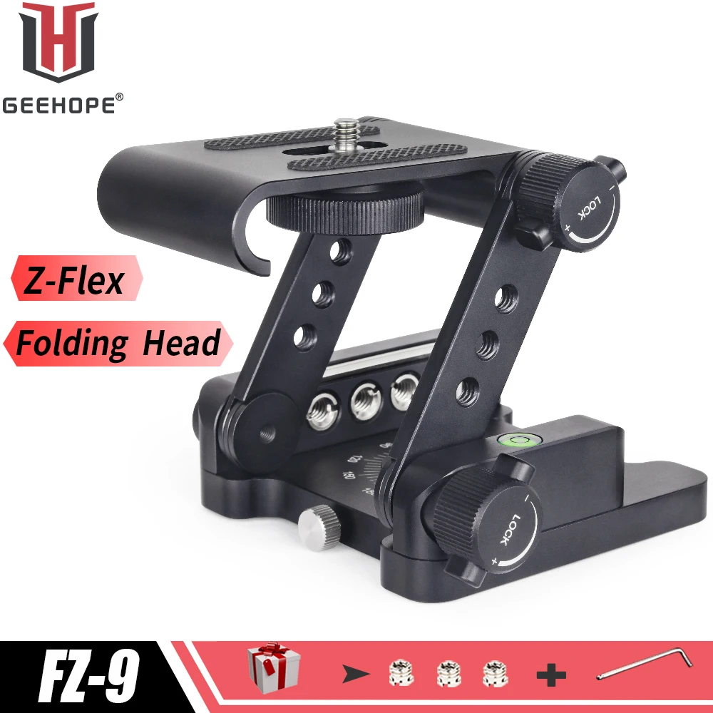 Fz-9 Aggiornato Z-Flex Tilt Treppiede Pieghevole Per Canon Nikon Sony Dslr Fotocamera Videocamera Smartphone Testa Pieghevole In Alluminio