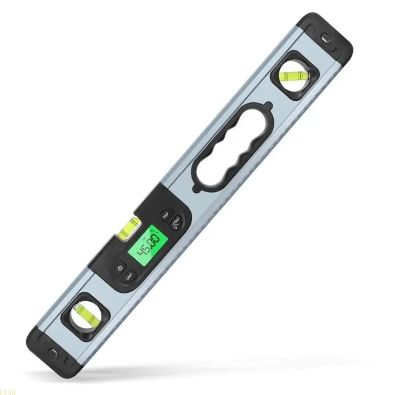 U13A 알루미늄 디지털 각도계 백라이트 LCD 디스플레이 목공용 전자 각도기 정신 수준 각도 파인더 게이지