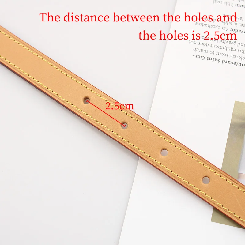 TINBERON Vachetta Leather Bag Strap Luxury Designer Handbag Handle Shoulder Strap Women Bag Accessories DIY 1 Pair Handle Straps
