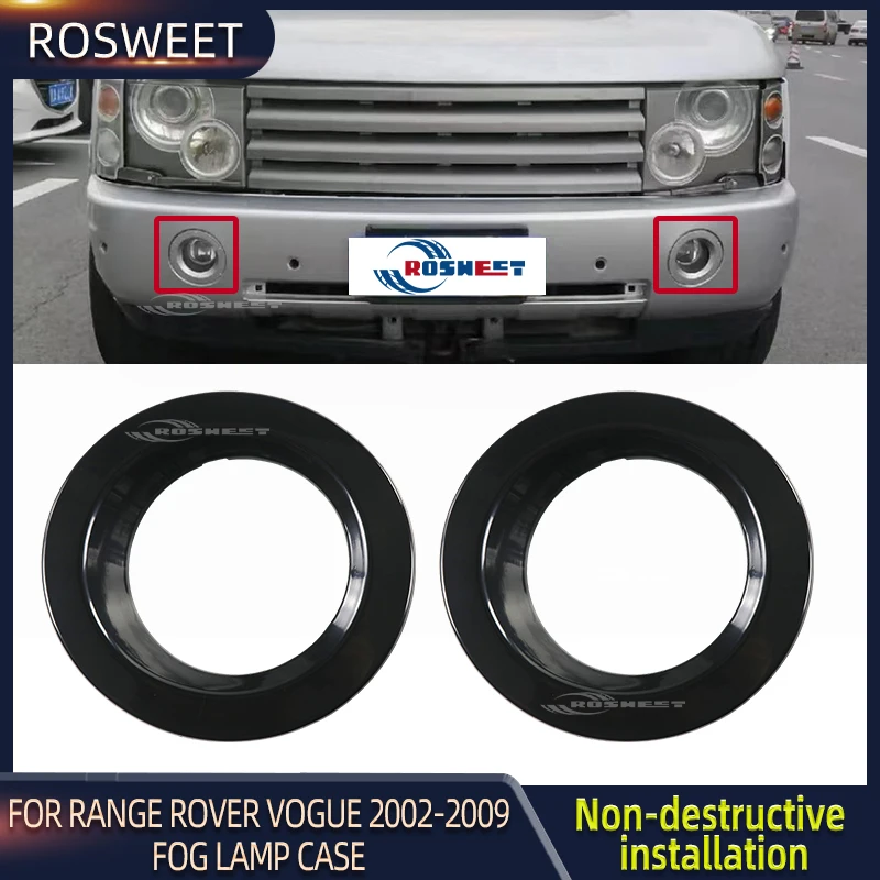 Fog Lamp Frame For Land Rover Range Rover Vogue 2002 2003 2004 2005 2006 2007 2008 2009 Front Fog Light Trim Auto Accessories car accessories