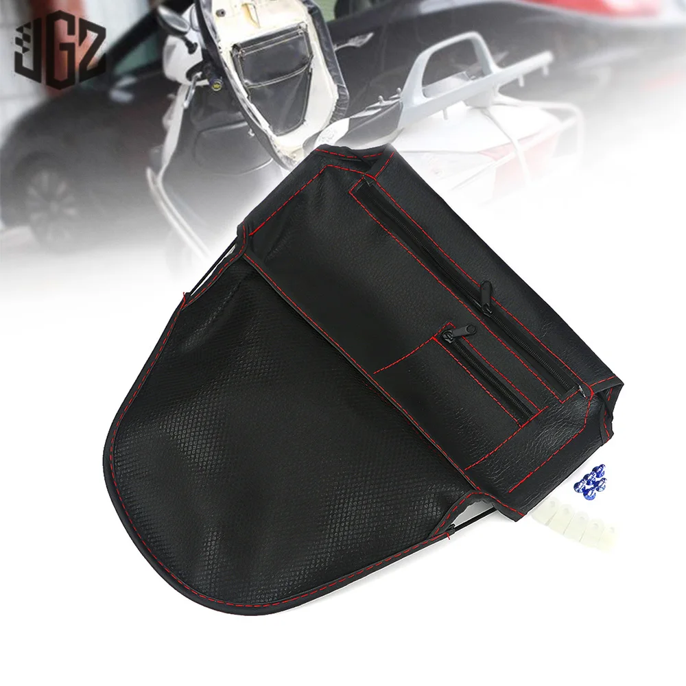 Moto Pu Cuscino Back Storage Bag Bagaglio Sedile Secchio Universale Per Vespa Gts 250 300 Gtv Sprint Primavera 150 50 Lx 125 Px