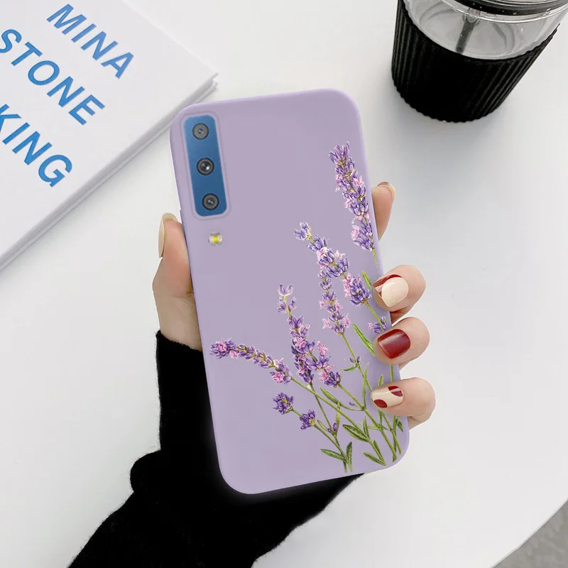 For Samsung Galaxy A7 2018 A750 Case Flower Phone Cases For Samsung A72018 GalaxyA72018 Dinosaur Animal Silicone Fundas Shell silicone case for samsung