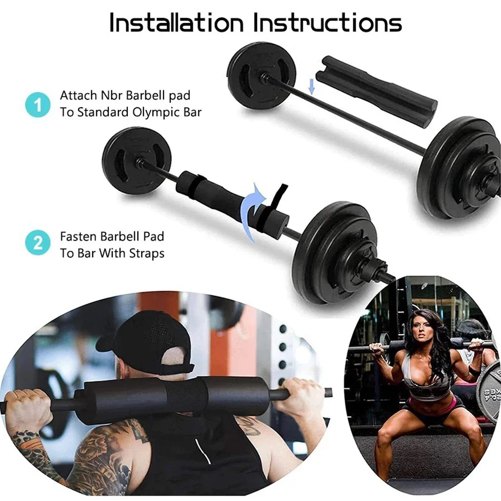 Barbell Foam Pad High Quality Pad Neck Shoulder Durable Weightlifting Neck Shoulder Squat Pad Set at Gym 3